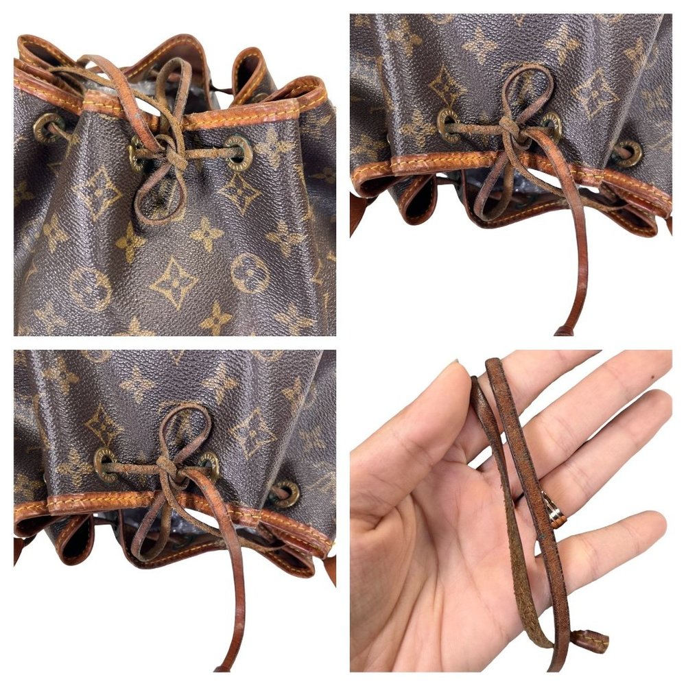 Authentic Louis Vuitton Shoulder Bag Petit Noe Monogram Used LV Handbag Vintage - Picture 7 of 12